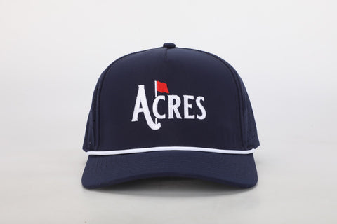 Acres Golf Rope Hat Navy/White