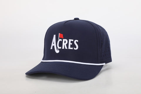 Acres Golf Rope Hat Navy/White